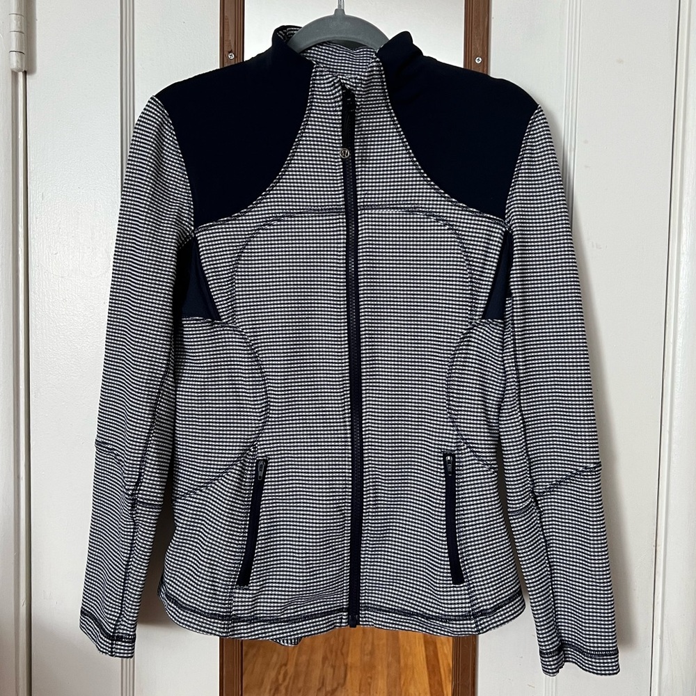 Lululemon Blue Gingham Jacket